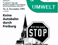 Keine Autobahn durch Freiburg - VCD-Zeitung 1991