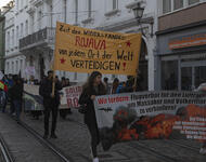 Demo gegen türkischne Angriff auf Rojava am 20.11.2022  in Freiburg