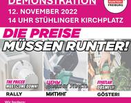 Die Preise müssen runter Demo am Samstag in Freiburg; 14 Uhr, Stühlinger Kirchplatz