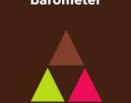 Titelbild Kakaobarometer: braun mit grünem, pinkem und hellbraunen Dreiecken