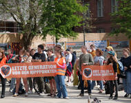 Solikundgebung mit "Letzter Generation" am 25.05.23 in Freiburg