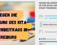 Petition gegen die Erhöhung der Kitabeiträge in Freiburg