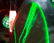 RGB Beleuchtete Weltkugel, Lavalampe und Plasmaeffektscheibe im CCCFr