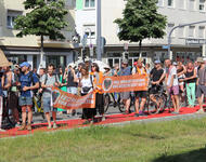 Bild von der Antikriminalisierungsdemo geegn die Letze Generation am 31.5.2023  in Freiburg