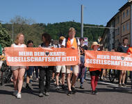 Solidemo mit "Letzter Generation" am 31.05.23 in Freiburg
