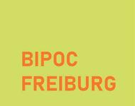 BIPOC FREIBURG - Schriftzug orange auf gelbem Untergrund