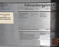 Briefkasten der Wohngeldstelle und anderer Ämter der Stadt Friburg