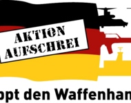 Logo der Aktion Aufschrei - Stoppt den Waffenhandel