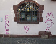 Free Maja Grafitto Rathaus Freiburg