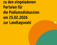 Sharepic der FABRIK: Stellungnahme zu den eingeladenen Parteien für die Podiumsdiskussion am 25.02.2026 zur Landtagswahl