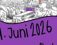 gezeichnetes Plakat für Demo 14.Juni 2026