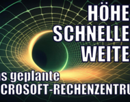 Bildmontage zum Microsoft-Rechenzentrum