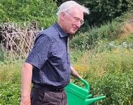 Bernd Wagner im Garten
