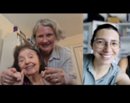 Online-Meeting mit Inge Auerbacher und Schülerinnen des GHSE