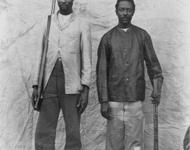 Samuel Maharero (links) führte die Herero in den Aufstand gegen die deutsche Schutztruppe
